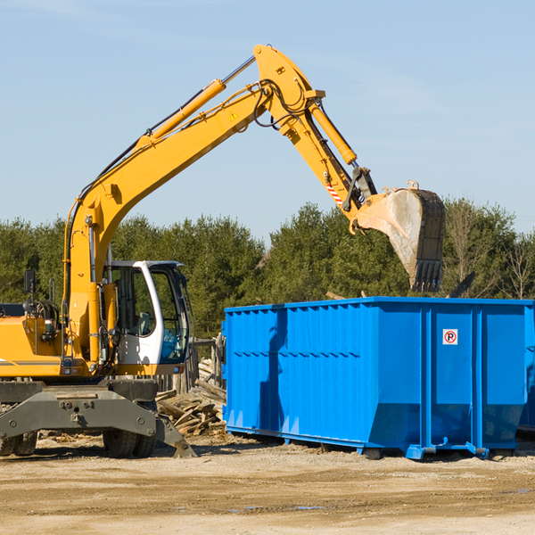 can i choose the location where the residential dumpster will be placed in Chevy Chase Village Maryland